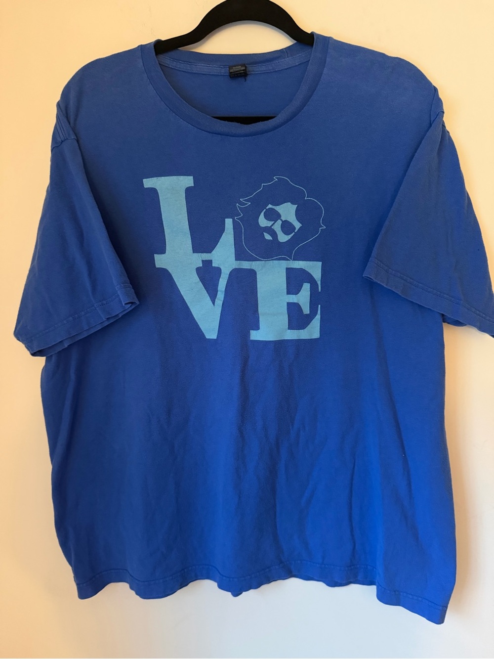 Jerry Garcia LOVE Graphic T Shirt Blue Deadhead Grateful Dead Men’s XL